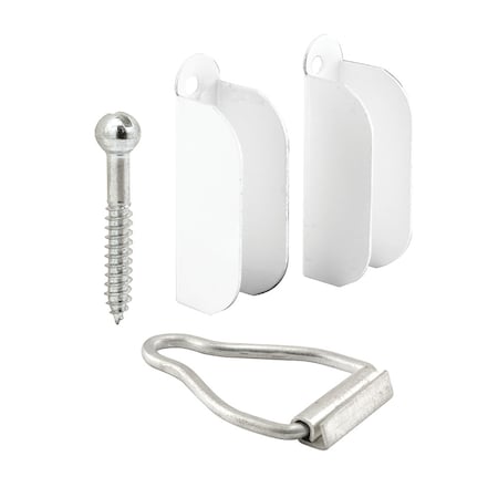 Prime-Line Hanger and Latch Set, 1-9/16 in. x 1-1/2 in., for Use with Double Hung (Single Pack) PL 8103
